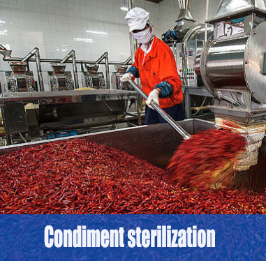 Microwave drying and sterilization of peppers