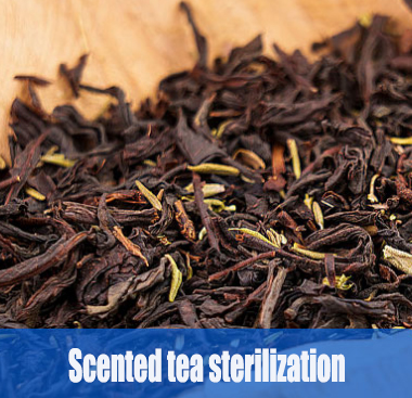 Microwave machine dried scented tea